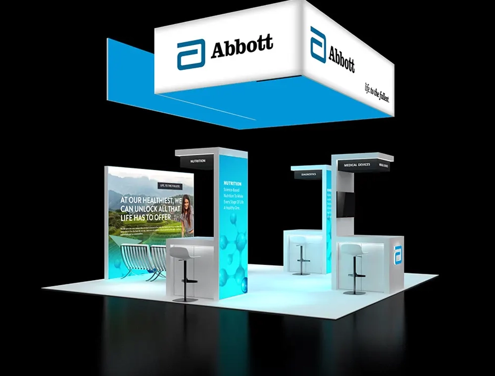 Custom 20x20 booth design options